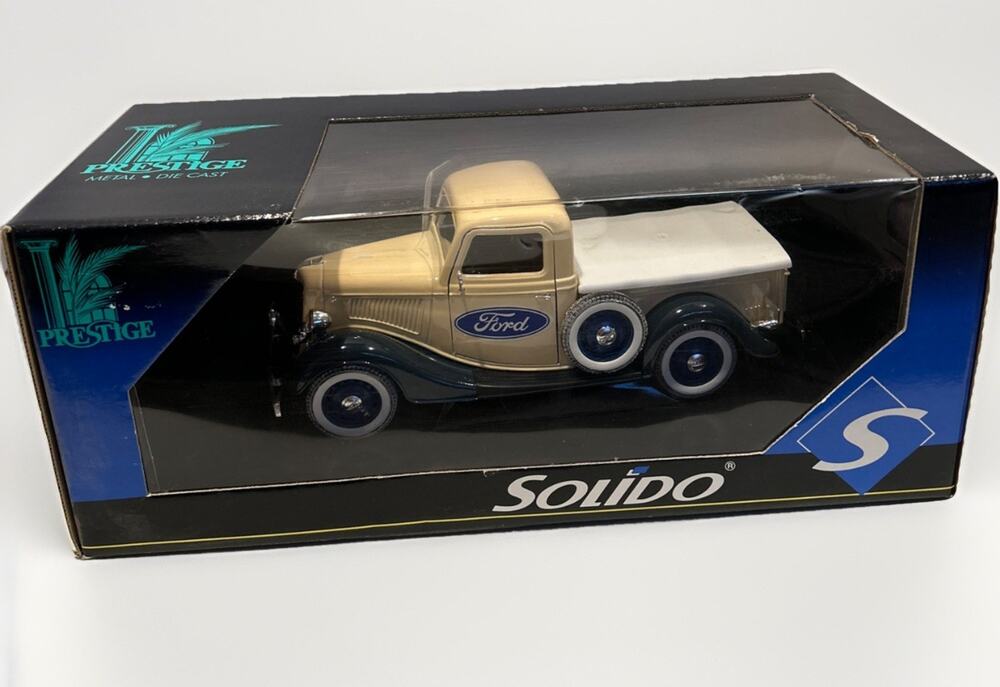 Rare Solido Prestige tan blue Ford Pickup Truck - NIB